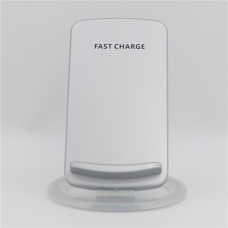 SMAMAO Q880 DC5V / 9V One-Coil Qi Wireless Charger Stand Holder for Samsung Galaxy S8/S7/S6 Etc - Silver-3
