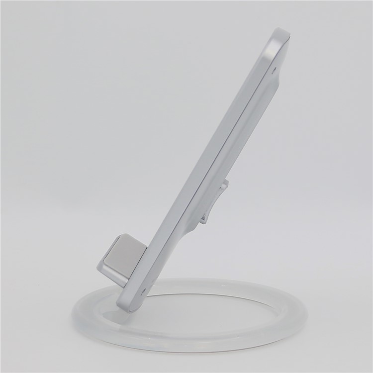 SMAMAO Q880 DC5V / 9V One-Coil Qi Wireless Charger Stand Holder for Samsung Galaxy S8/S7/S6 Etc - Silver-6