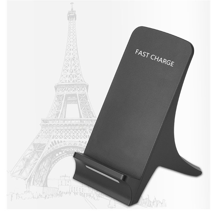 SMAMAO Q550 Qi Wireless Charging Stand with LED Light for Samsung Galaxy S7/S6 Etc - Black-1