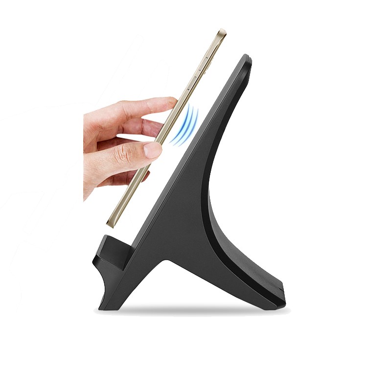 SMAMAO Q550 Qi Wireless Charging Stand with LED Light for Samsung Galaxy S7/S6 Etc - Black-12