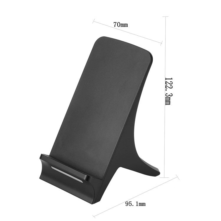 SMAMAO Q550 Qi Wireless Charging Stand with LED Light for Samsung Galaxy S7/S6 Etc - Black-13
