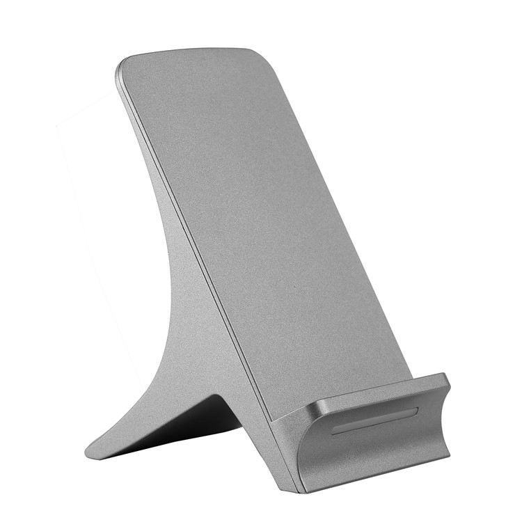 SMAMAO Q550 DC5V 3-Coil Qi Wireless Charger Stand Holder for Samsung Galaxy S7/S6 Etc - Grey-1