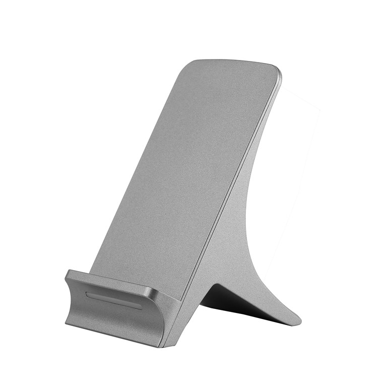 SMAMAO Q550 DC5V 3-Coil Qi Wireless Charger Stand Holder for Samsung Galaxy S7/S6 Etc - Grey-7