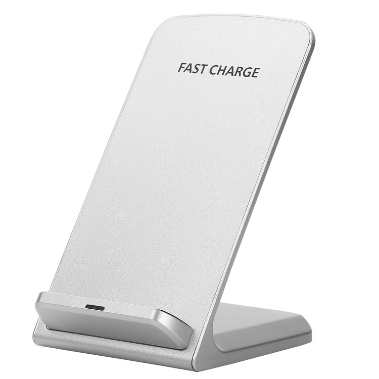 SMAMAO Q740 3-Coil Qi Wireless Charger Stand Holder for Samsung Galaxy S8/S7/S6 Etc - Silver-1