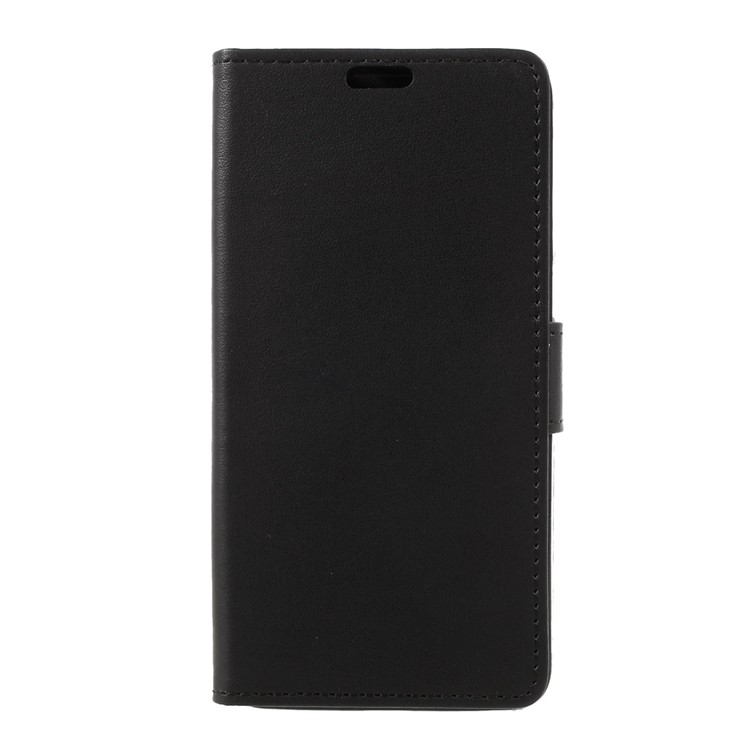 PU Leather Wallet Stand Phone Cover for Alcatel A5 LED - Black-3