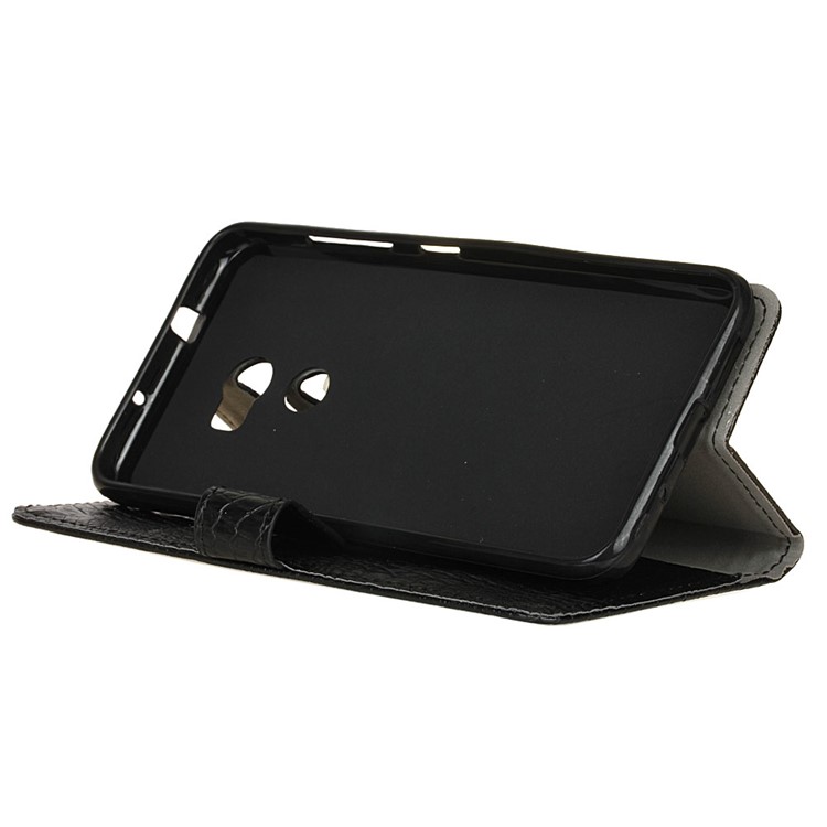 For Alcatel A3 5.0-inch Crocodile Texture Wallet Leather Flip Stand Case - Black-5
