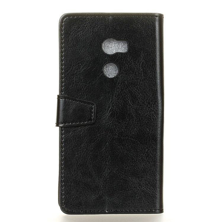 Crazy Horse Leather Wallet Stand Case for Alcatel A3 5.0-inch - Black-2