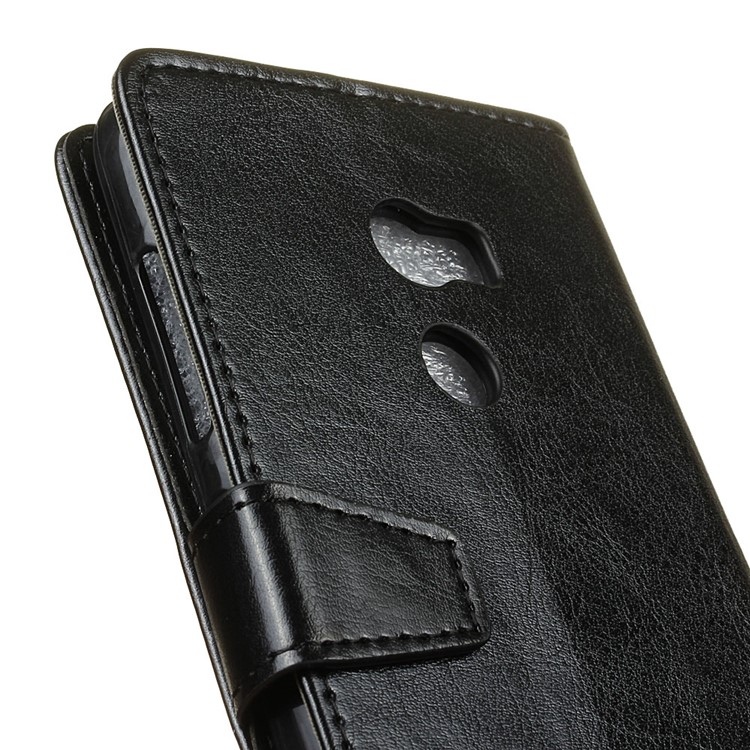 Crazy Horse Leather Wallet Stand Case for Alcatel A3 5.0-inch - Black-3