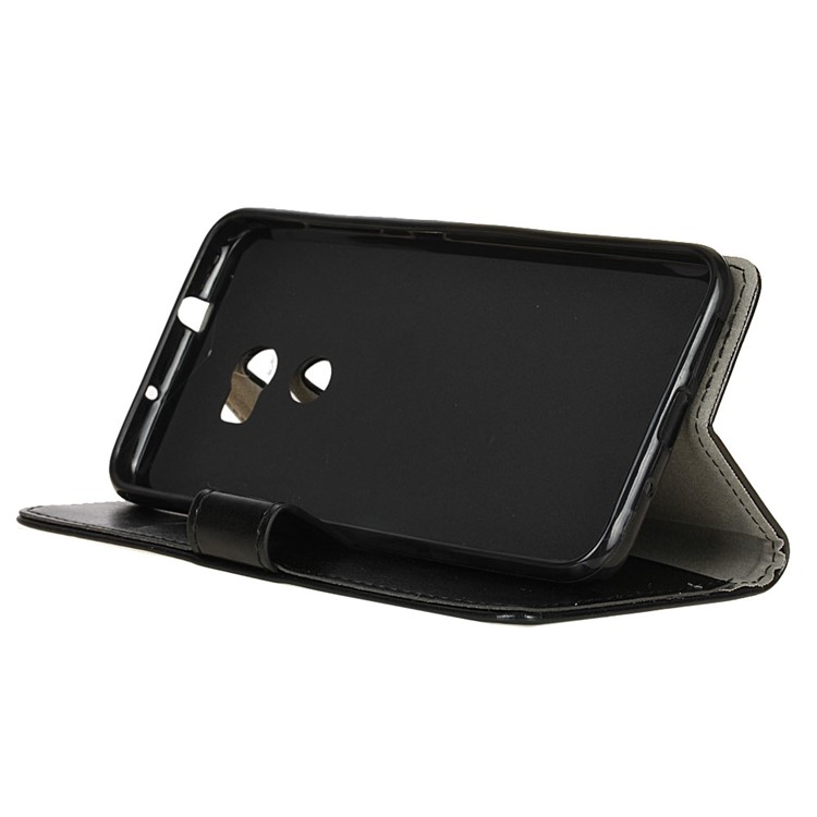 Crazy Horse Leather Wallet Stand Case for Alcatel A3 5.0-inch - Black-5