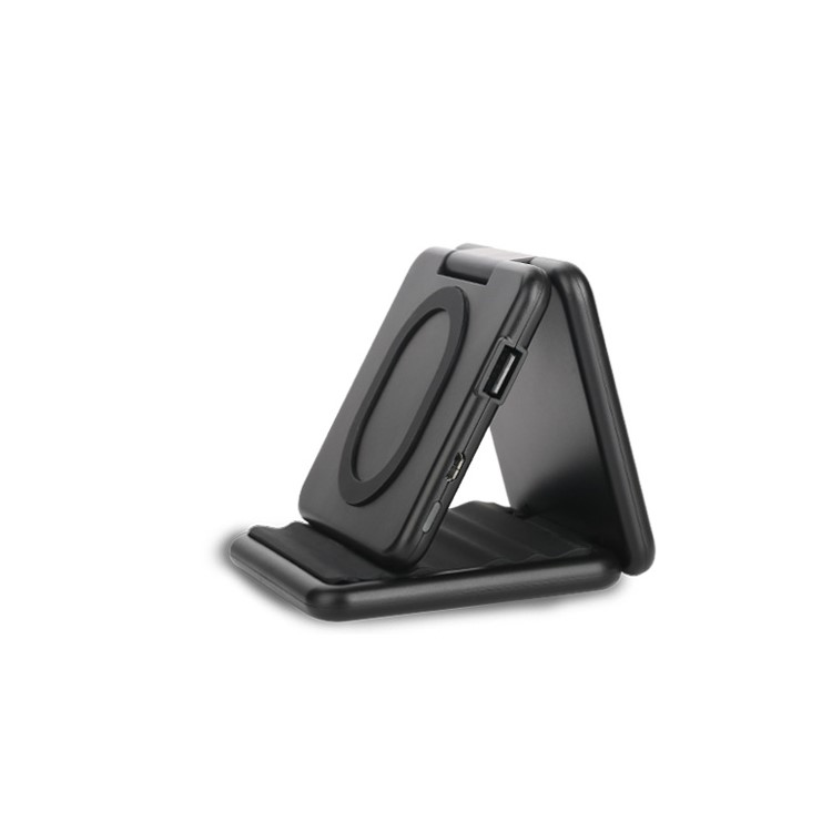 SMAMAO Foldable QI Wireless Power Bank Charging Pad 5000mAh for Samsung S7 / S6 etc. - Black-5