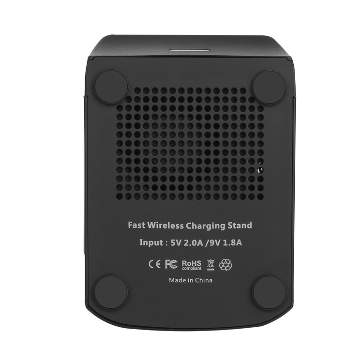 SMAMAO Q750 2-Coil Qi Wireless Charging Stand with Cooling Fan for Samsung Galaxy S8/S7 Etc - Black-9