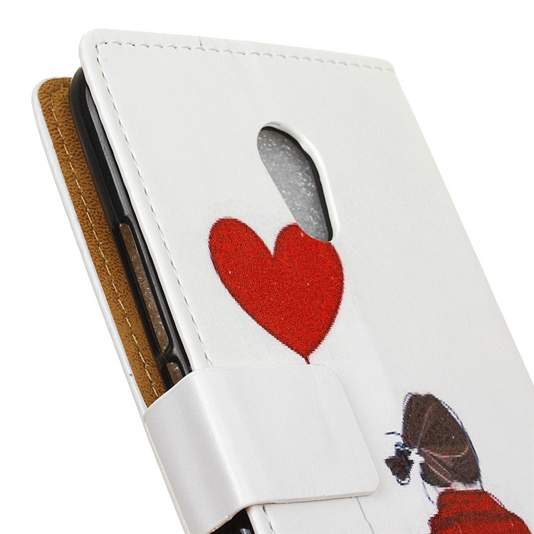 Pattern Printing Wallet Leather Protective Cover with Stand for Alcatel U5 (4G Version) - Is This Love-3
