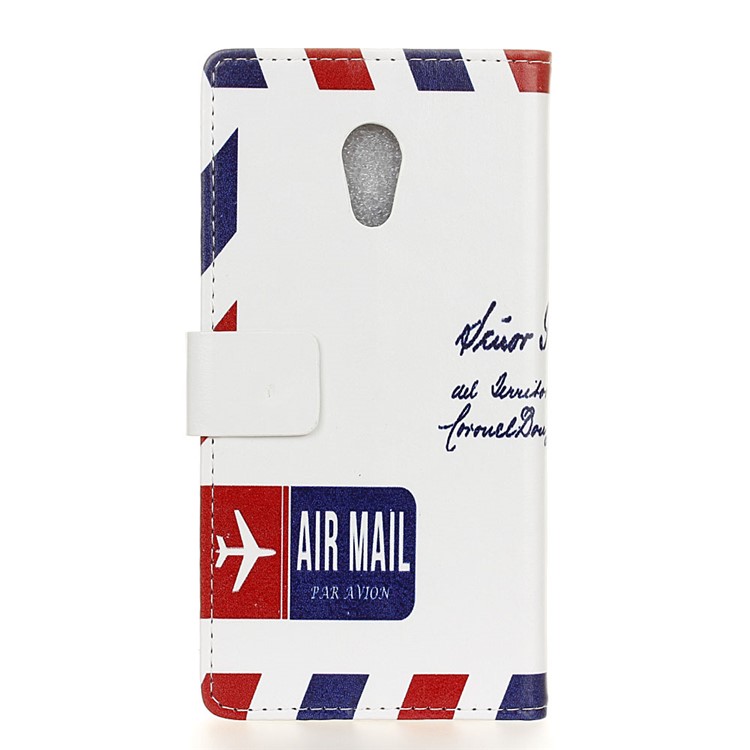 For Alcatel U5 (4G Version) Pattern Printing Wallet Leather Foldable Casing Accessory - Airmail-2