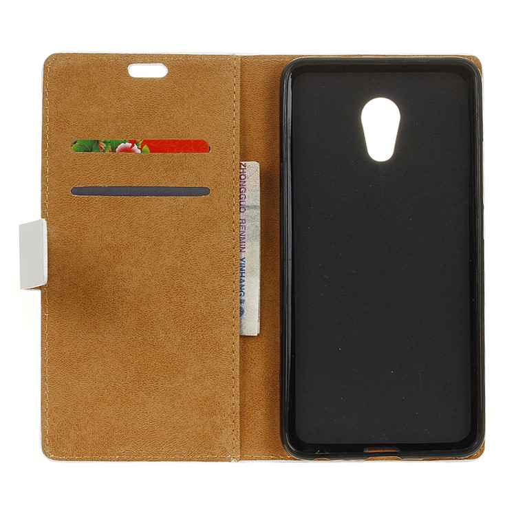 For Alcatel U5 (4G Version) Pattern Printing Wallet Leather Stand Shell Case - Jeans Metal Zipper-6
