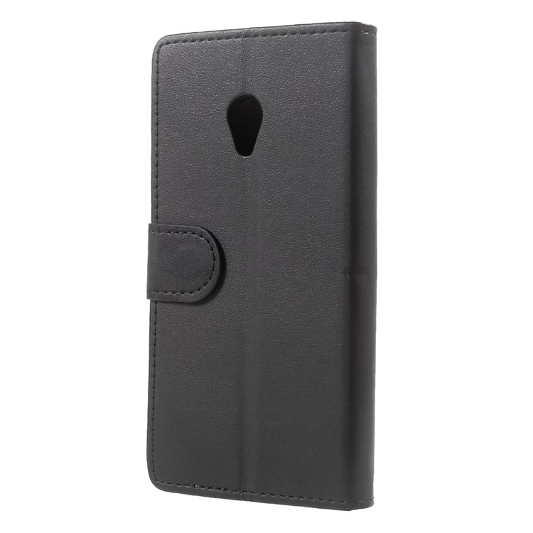 PU Leather Wallet Cell Phone Case for Alcatel U5 (4G Version) - Black-3