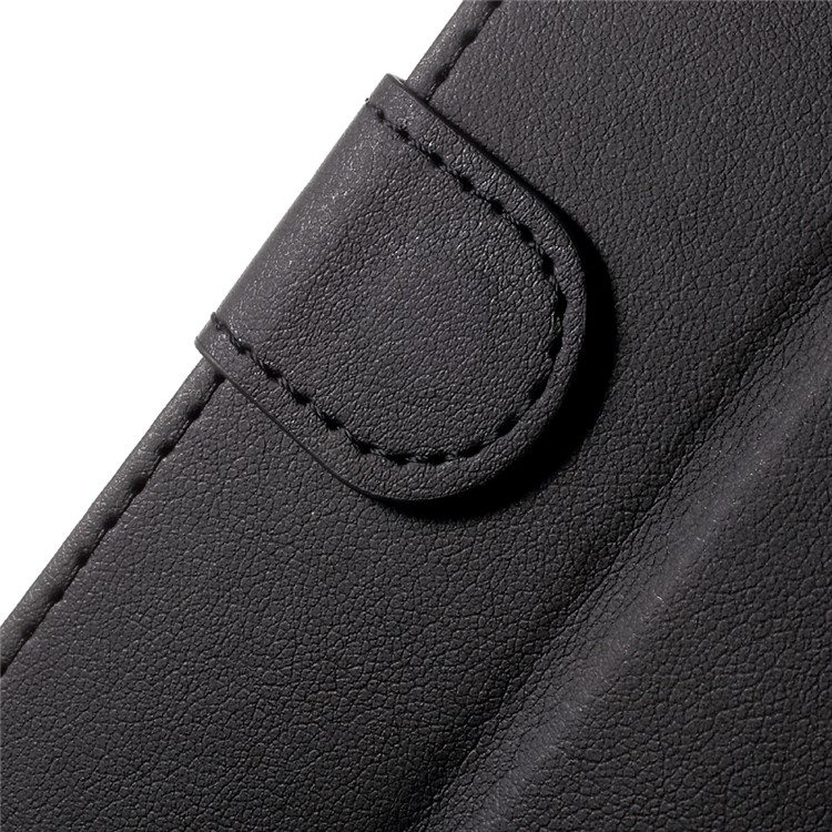 PU Leather Wallet Cell Phone Case for Alcatel U5 (4G Version) - Black-6