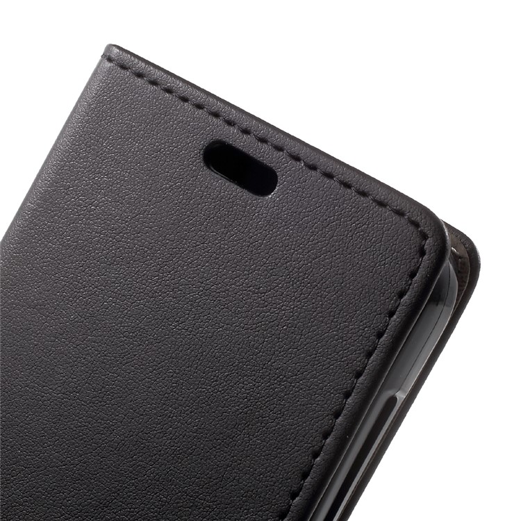 PU Leather Wallet Cell Phone Case for Alcatel U5 (4G Version) - Black-7