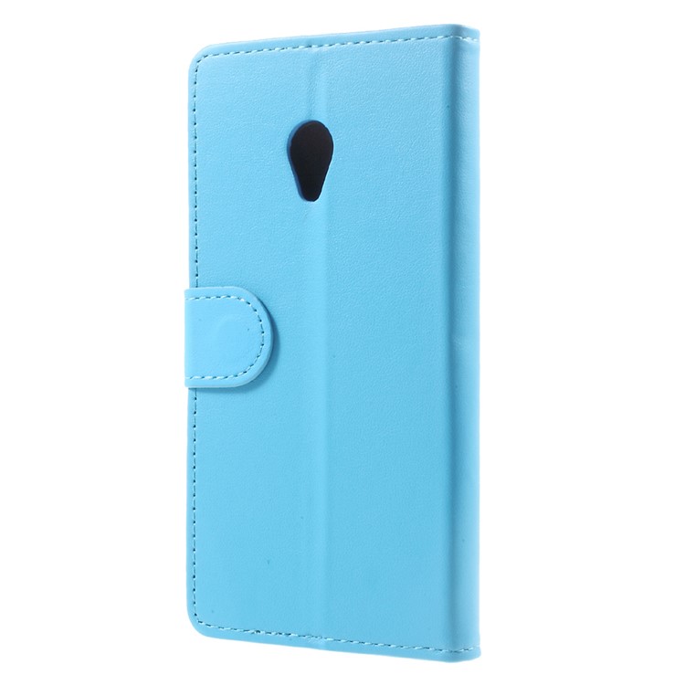 PU Leather Wallet Phone Accessory Case for Alcatel U5 (4G Version) - Blue-3