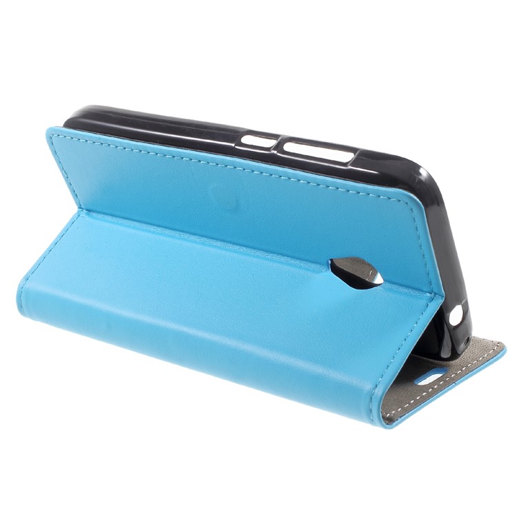PU Leather Wallet Phone Accessory Case for Alcatel U5 (4G Version) - Blue-4
