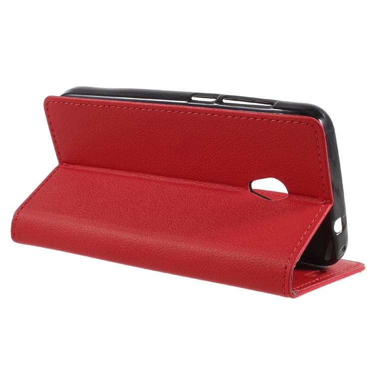 Magnetic Leather Stand Cover for Alcatel U5 (4G Version) - Red-4