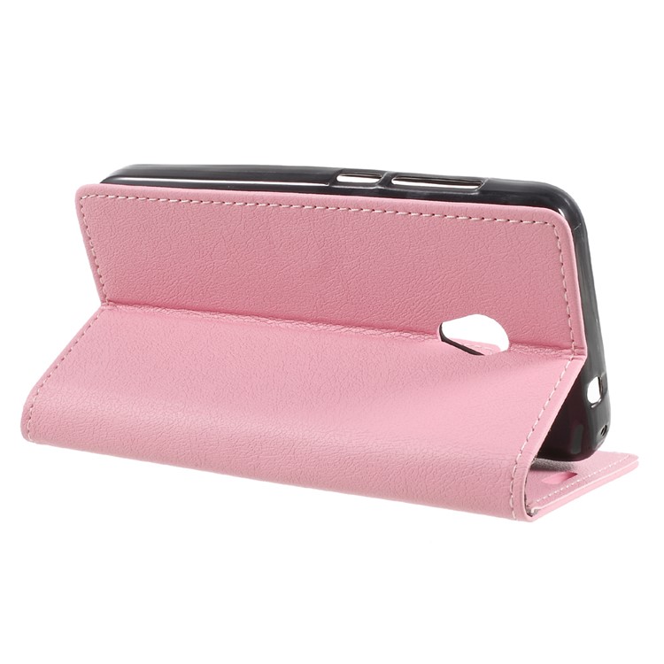 Wallet Leather Mobile Phone Case for Alcatel U5 (4G Version) - Pink-4