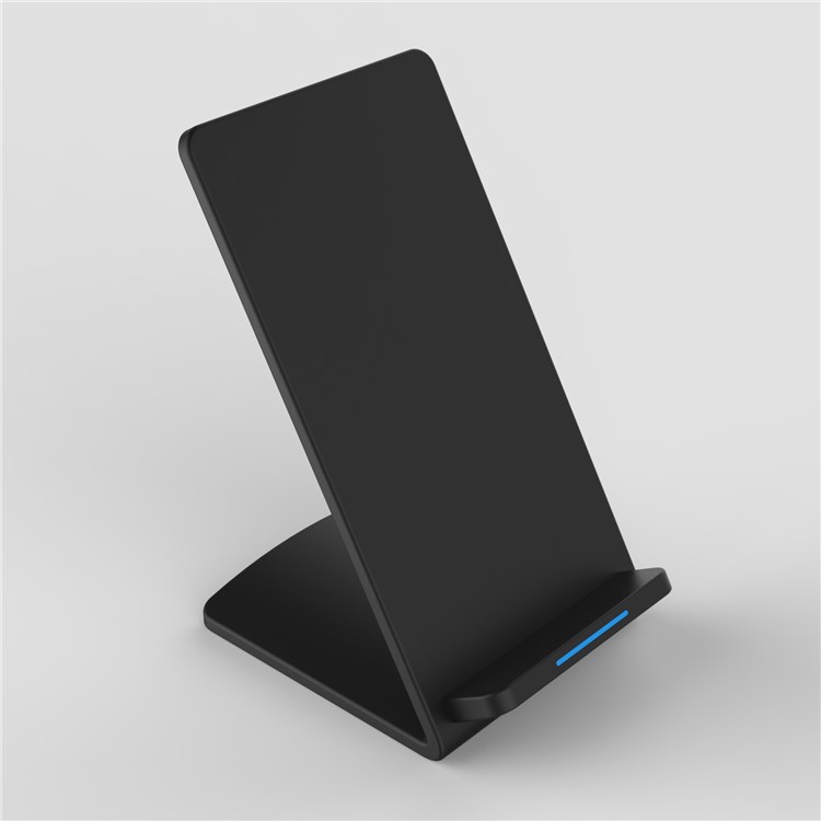 M520 9V Dual Coil Qi Wireless Charging Stand with LED Light for Samsung Galaxy S7 / S7 Edge Etc - Black-11