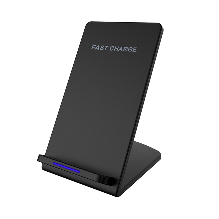 M520 9V Dual Coil Qi Wireless Charging Stand with LED Light for Samsung Galaxy S7 / S7 Edge Etc - Black-2