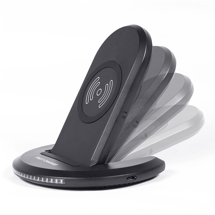 U8 QI Standard Wireless Charger for Samsung Galaxy S8/S6 Plus - Black-1