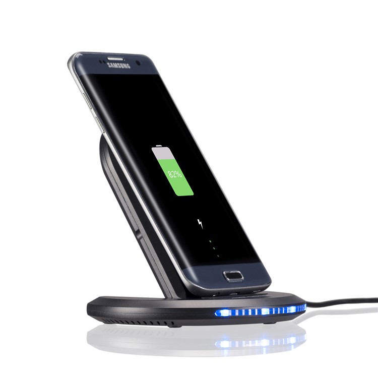 U8 QI Standard Wireless Charger for Samsung Galaxy S8/S6 Plus - Black-4
