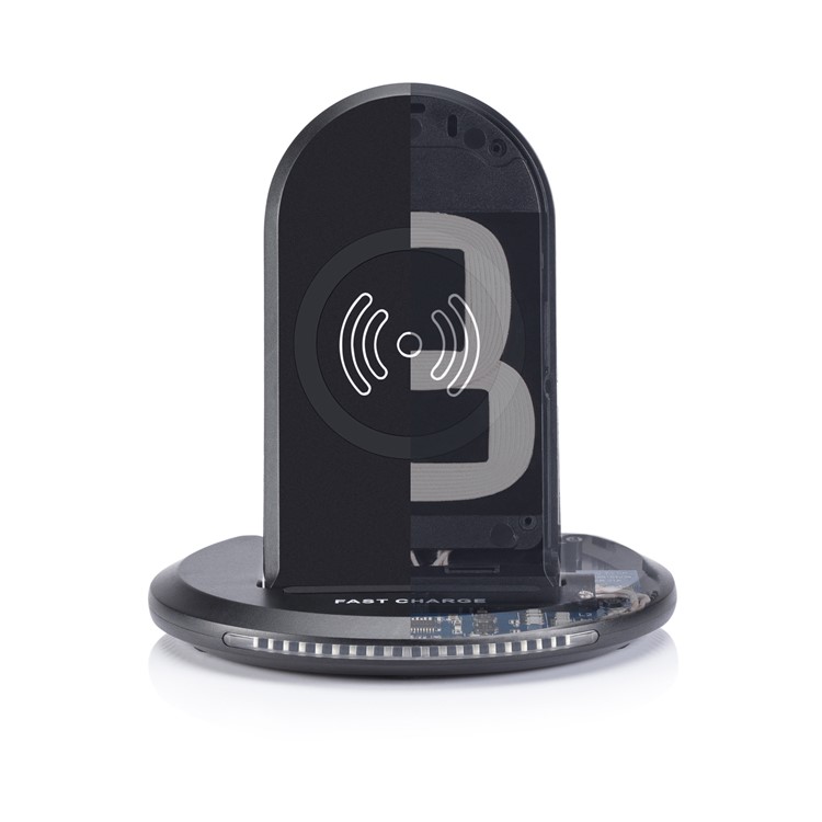 U8 QI Standard Wireless Charger for Samsung Galaxy S8/S6 Plus - Black-7