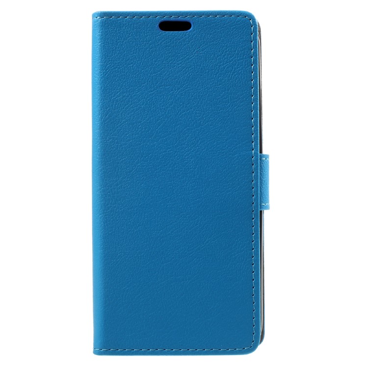Stand Wallet PU Leather Mobile Phone Case for Alcatel Idol 5 - Blue-1