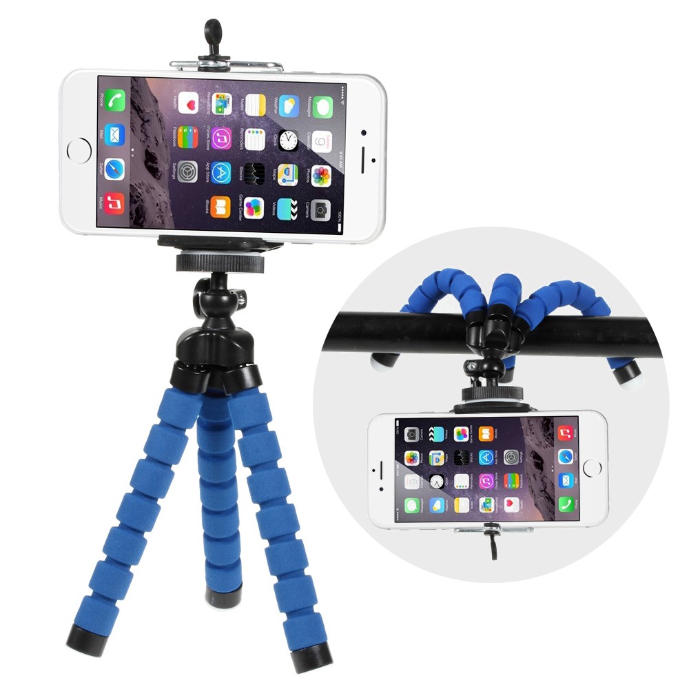 polvo-como faixa de fixação de montagem de telefone celular: 5.5-8.5CM - azul-1