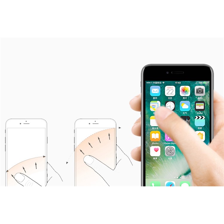 Magnetic Bracket Rotary Finger Grip Ring Desktop Stand for iPhone 7, Samsung Note 8 - Black-10