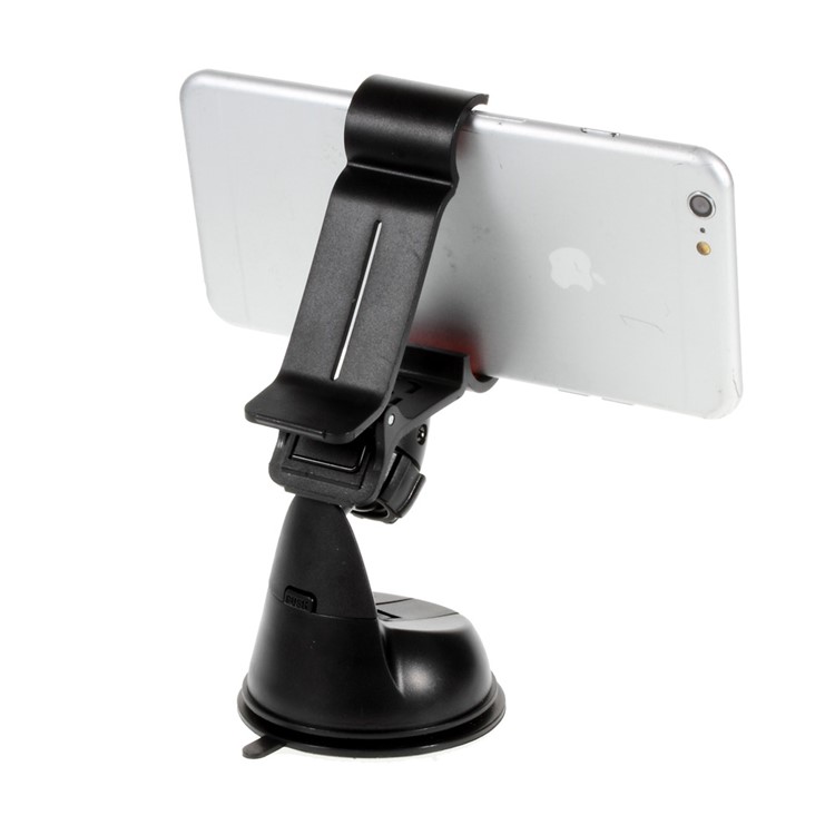 Black Bird Mouth Clip Suction Mount Car Holder for iPhone 6 / Samsung Galaxy S6, Width: 0-112mm-2