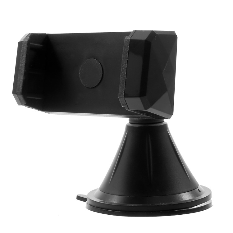 C18-A Suction Cup Car Dashboard Mount Rotating Phone Holder for iPhone Samsung - Black-5