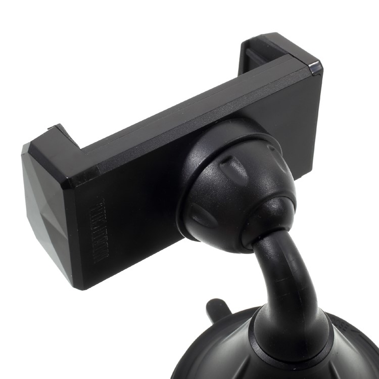 C18-A Suction Cup Car Dashboard Mount Rotating Phone Holder for iPhone Samsung - Black-8