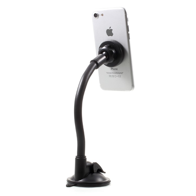 HX-M-X36 Universal Magnetic Car Windshield Suction Cup Mount Stand - Black-3