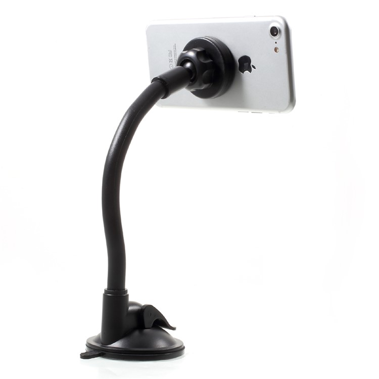 HX-M-X36 Universal Magnetic Car Windshield Suction Cup Mount Stand - Black-6