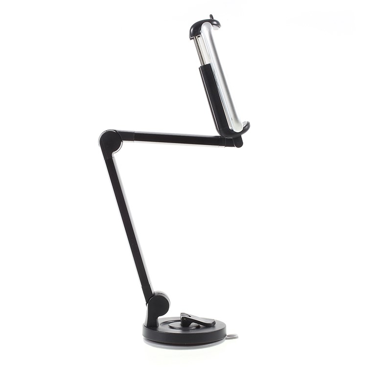 Suction Cup Folding Desktop Phone Holder Car Mount for iPhone 7, Clamp Width: 5.5-8.5cm - Black-3
