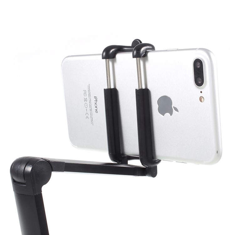 Suction Cup Folding Desktop Phone Holder Car Mount for iPhone 7, Clamp Width: 5.5-8.5cm - Black-7