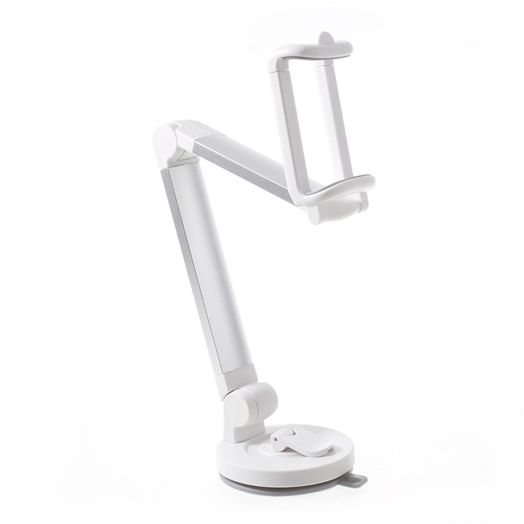 Foldable Suction Cup Car / Desktop Phone Holder Mount for iPhone 7, Clamp Width: 5.5-8.5cm - Silver Color-5