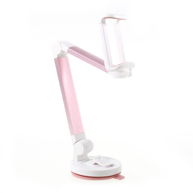 Suction Cup Folding Car / Table Stand Smartphone Bracket for iPhone 7, Clamp Width: 5.5-8.5cm - Rose Gold Color-5
