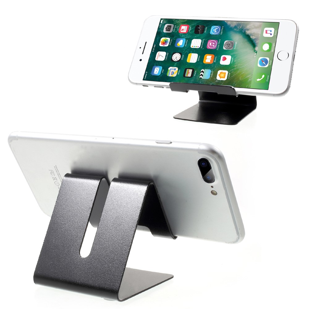 Suporte De Suporte De Mesa De Alumínio De Alumínio Universal Para Iphone Samsung Huawei - Preto-1