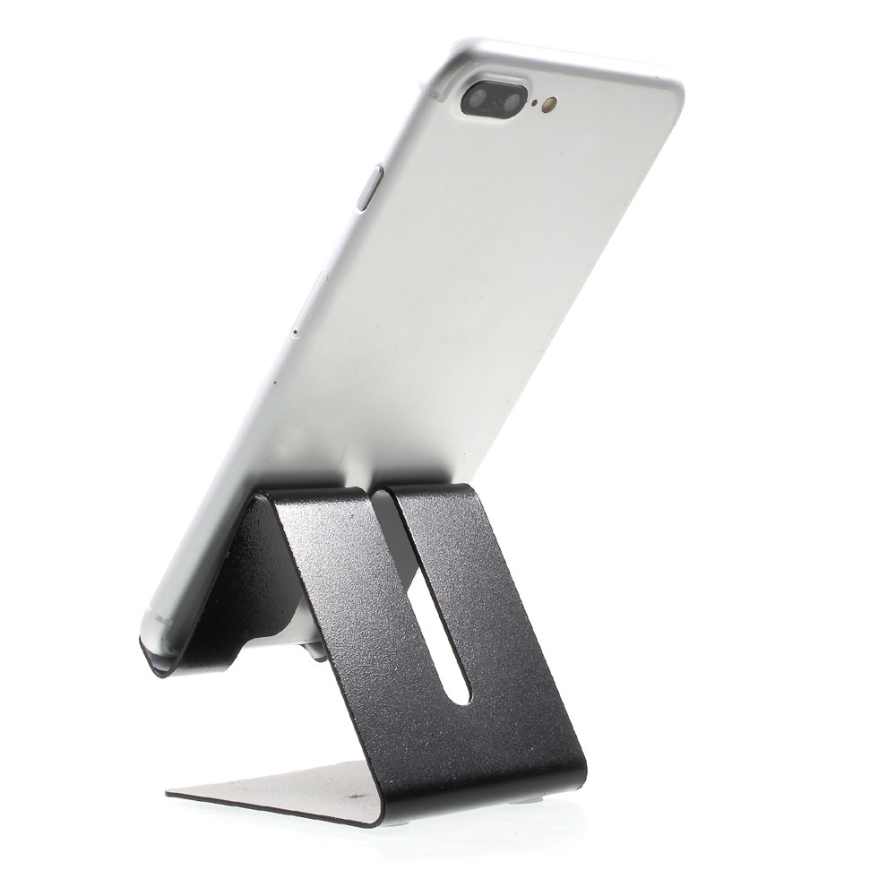 Suporte De Suporte De Mesa De Alumínio De Alumínio Universal Para Iphone Samsung Huawei - Preto-5