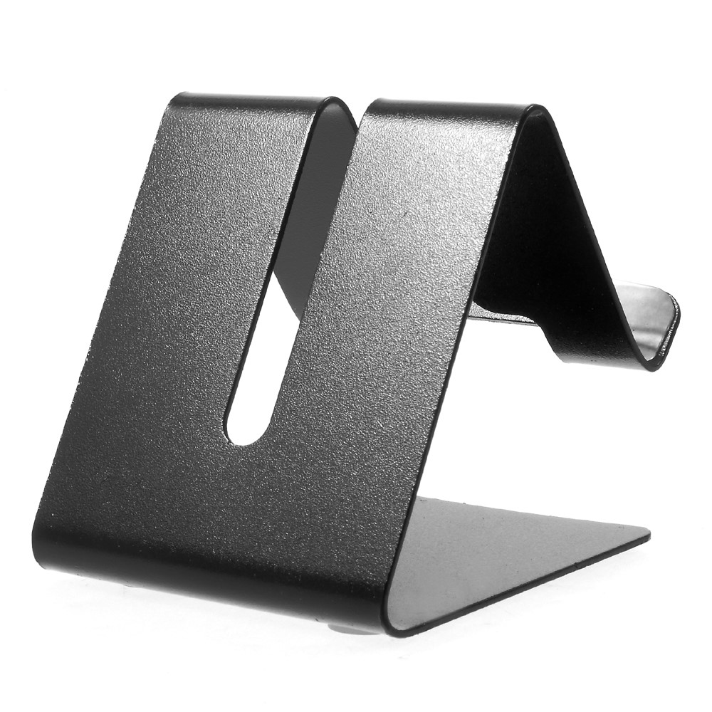 Suporte De Suporte De Mesa De Alumínio De Alumínio Universal Para Iphone Samsung Huawei - Preto-7
