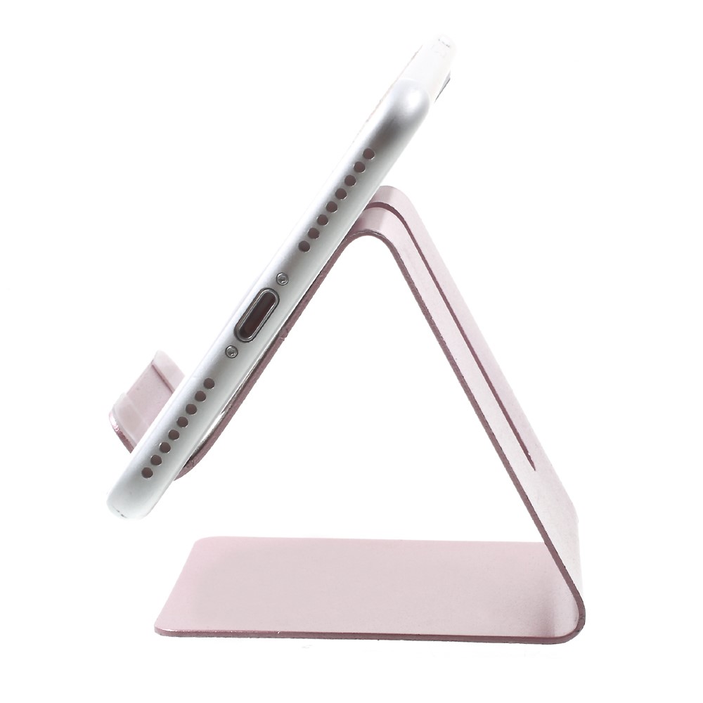 Universal Aluminum Alloy Stand Desktop Holder Mount for iPhone Samsung Huawei - Rose Gold Color-3