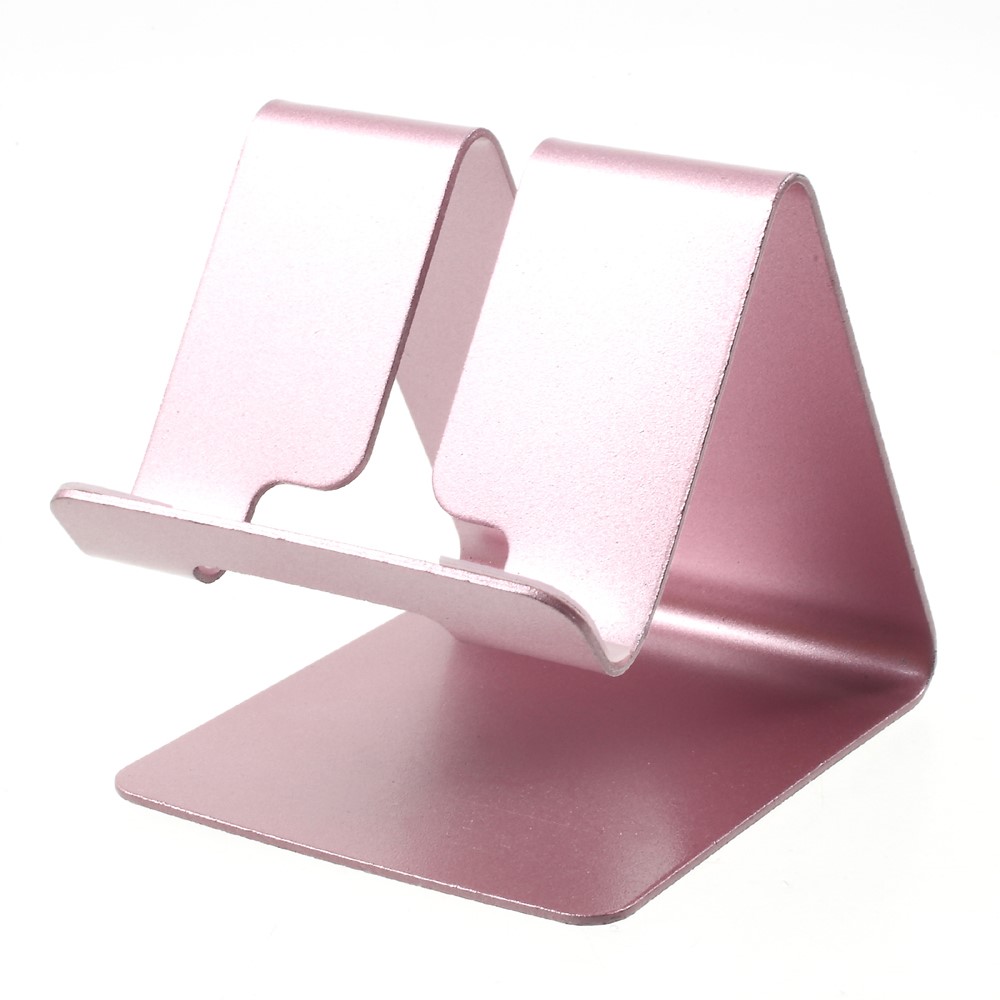 Universal Aluminum Alloy Stand Desktop Holder Mount for iPhone Samsung Huawei - Rose Gold Color-5