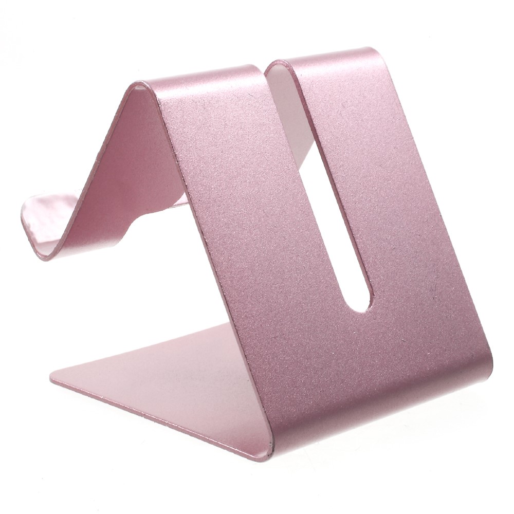 Universal Aluminum Alloy Stand Desktop Holder Mount for iPhone Samsung Huawei - Rose Gold Color-6