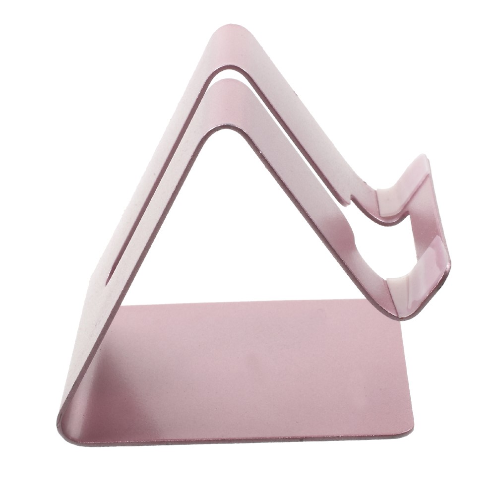 Universal Aluminum Alloy Stand Desktop Holder Mount for iPhone Samsung Huawei - Rose Gold Color-7