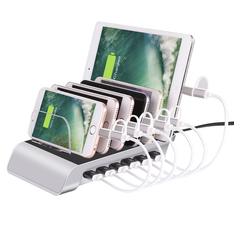 Ym Ud06 6 Ports Usb Charging Station Dock Desktop Organizer Stand Ym Ud06 6 Ports Usb Charging Station Dock Desktop Organizer Stand For Iphone Samsung Huawei